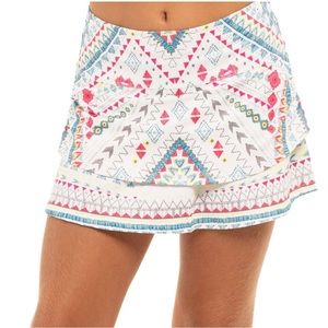 LUCKY IN LOVE Girls Desert Vibes Tennis Skort | LARGE (14)